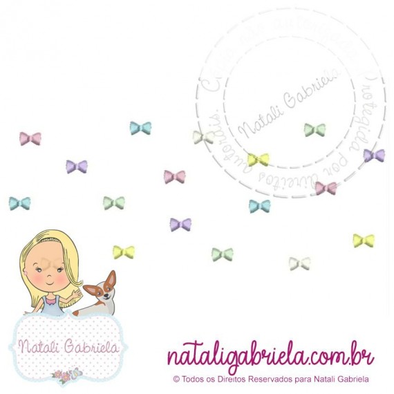 Matriz de Bordado Barrado Lacinho NG2 - 18cm