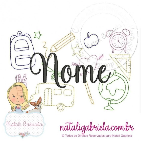 Matriz de Bordado Escolar NG1