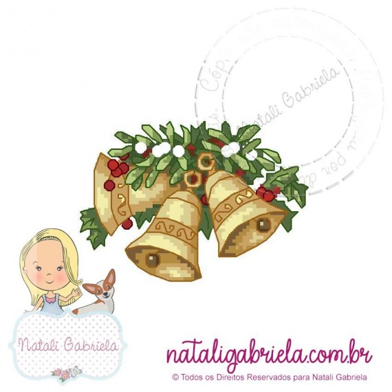 Matriz de natal bordar à máquina.