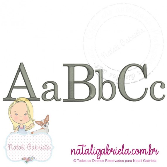 Matriz de Bordado Alfabeto Centurion NG1