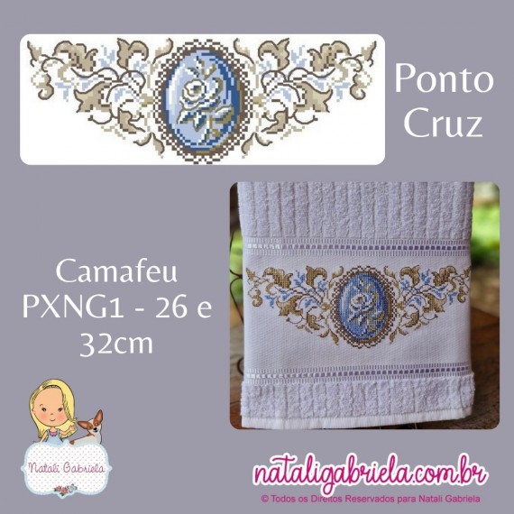 Matriz de Bordado Camafeu PXNG1 - 26 e 32cm
