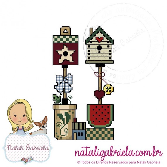Matriz de Bordado Cowntry PXNG1 - 11,15 e 19cm