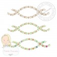 Matriz de flores para bordar à máquina.
