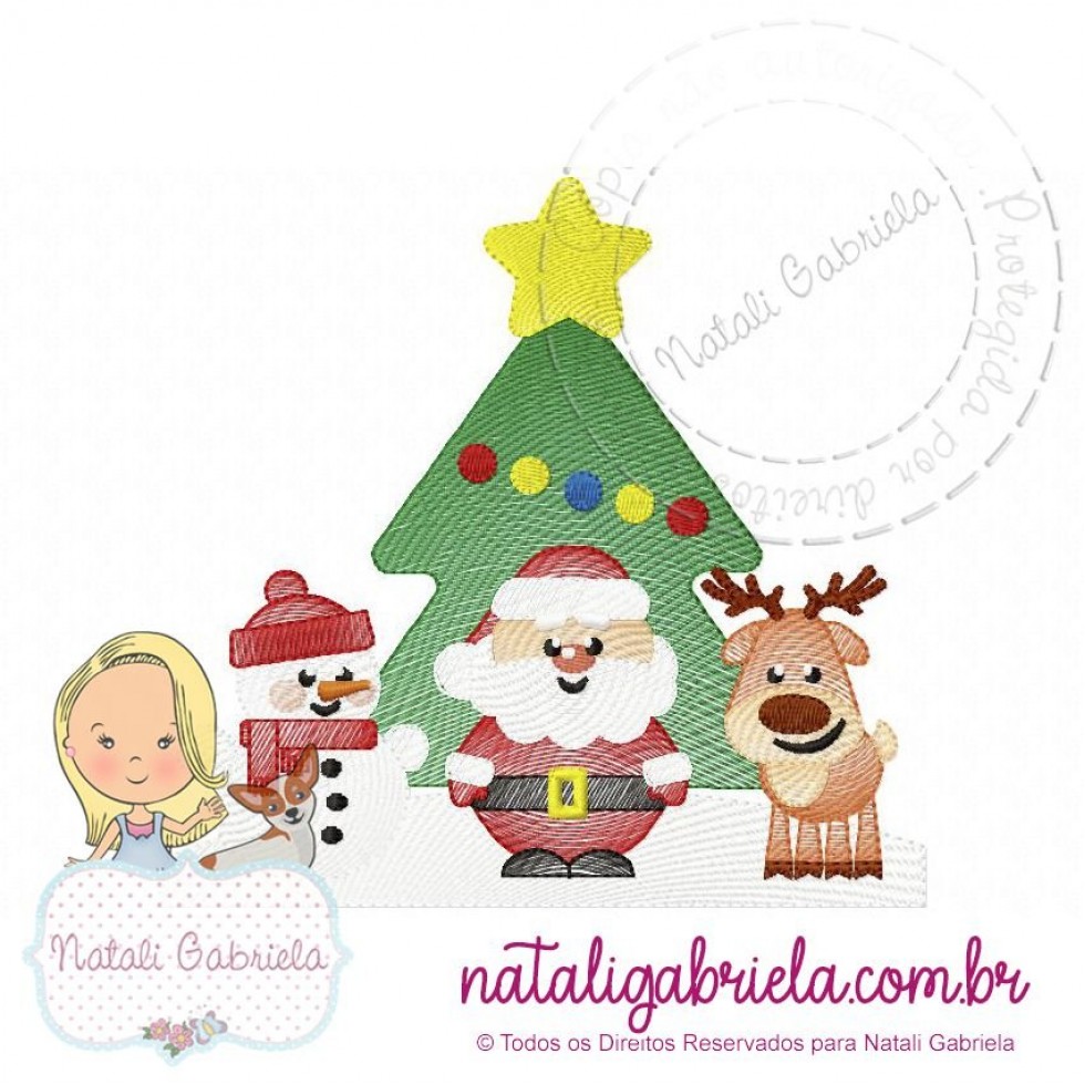 Matriz Natal Papai Noel Matrizes Bordado Computadorizado