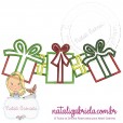 Matriz de Natal para bordar à máquina.