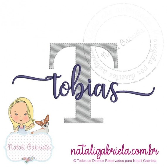 Matriz de nome para bordar à máquina.
