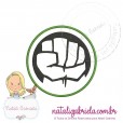 Matriz de super herói para bordar à máquina.