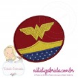 Matriz de super heroina para bordar à máquina.