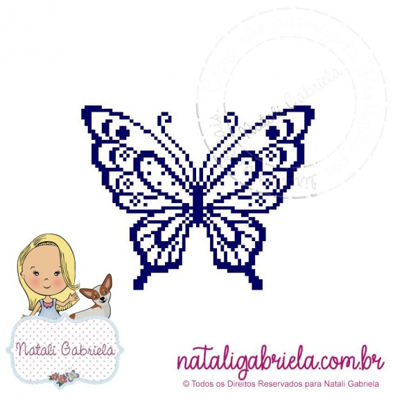Matriz de Bordado Borboleta PXNG18