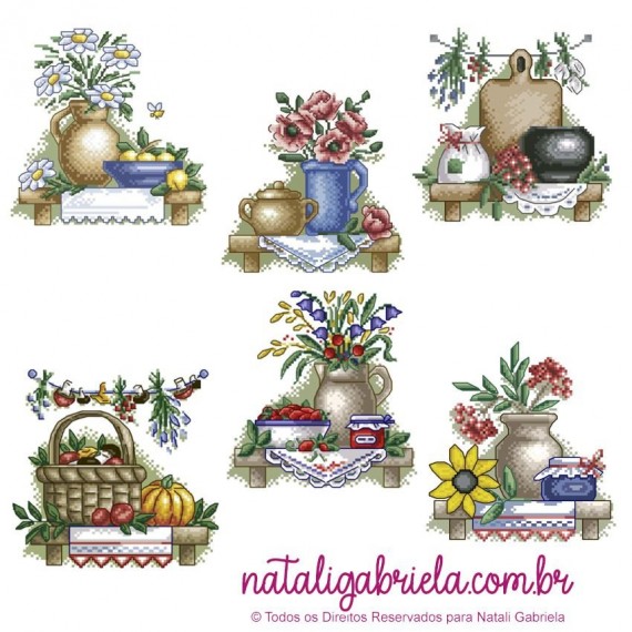 Coleção Cozinha Floral PXNG1