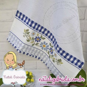 Matriz de Bordado Floral PXNG11 - 26cm