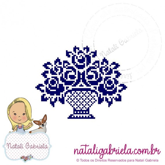 Matriz de bordado Floral PXNG19