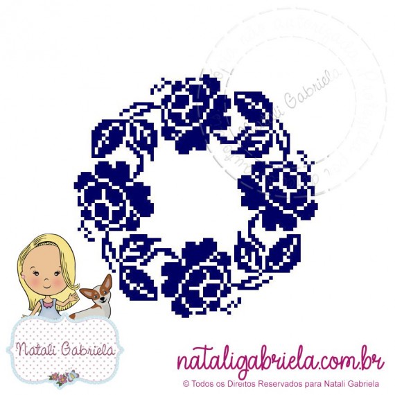 Matriz de bordado Floral PXNG20