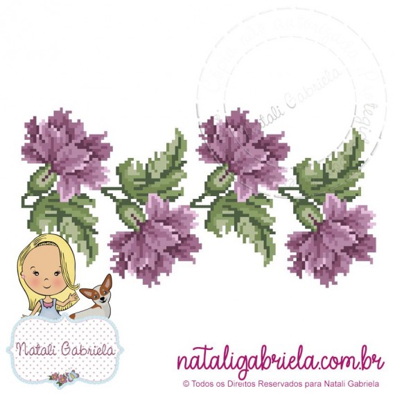 Matriz de Bordado Floral PXNG22