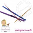 Agulha de crochê alumínio - 3 mm