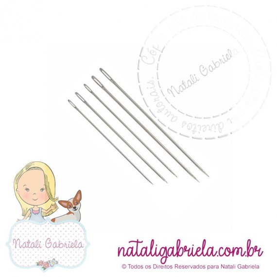 Agulha de Costura à mão Niquelada
