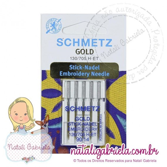 Agulha para Bordado Gold Embroidery - SCHMETZ