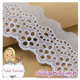 Bordado Inglês de Algodão - 5cm BA015-050 137 - ATACADO