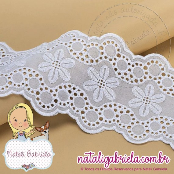 Bordado Inglês de Algodão - 10,9cm BA018-109 137