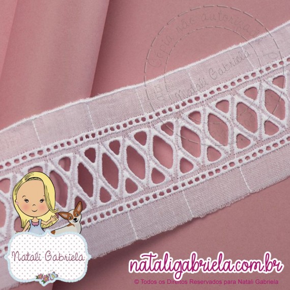 Bordado Inglês de Algodão - 5 cm BA033-050 100