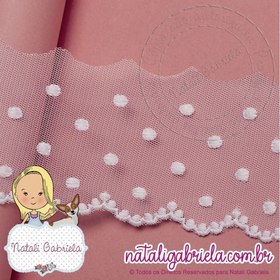 Bordado Inglês de Tule - 6,5 cm BT022-065 137