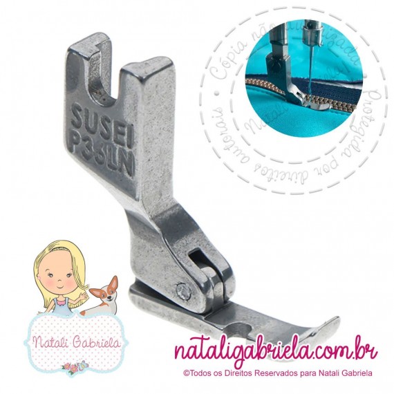 Pé de zíper metal esquerdo - P36LN