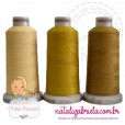 Linha madeira fosca para bordado.