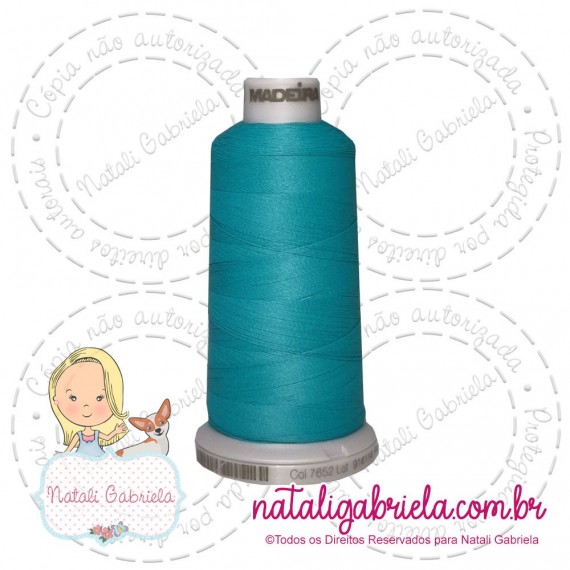 Linha madeira fosca para bordado.