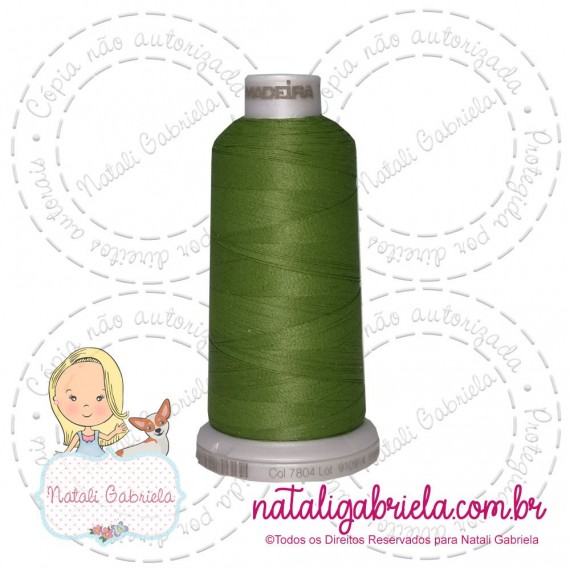 Linha Madeira Fosca 1000 metros VERDE 7804