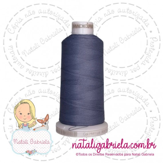 Linha madeira fosca para bordado.