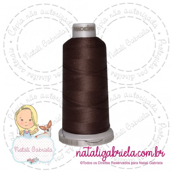 Linha Madeira Fosca 1000 metros CAFÉ 7859