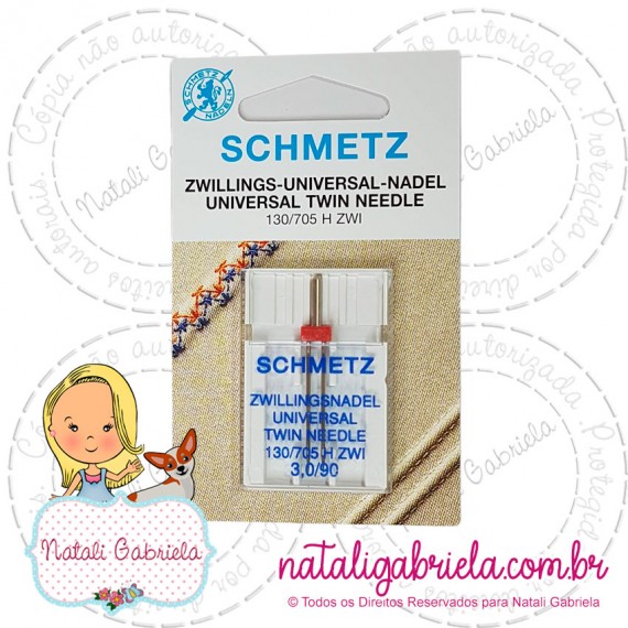 Agulha de costura Universal Dupla - SCHMETZ