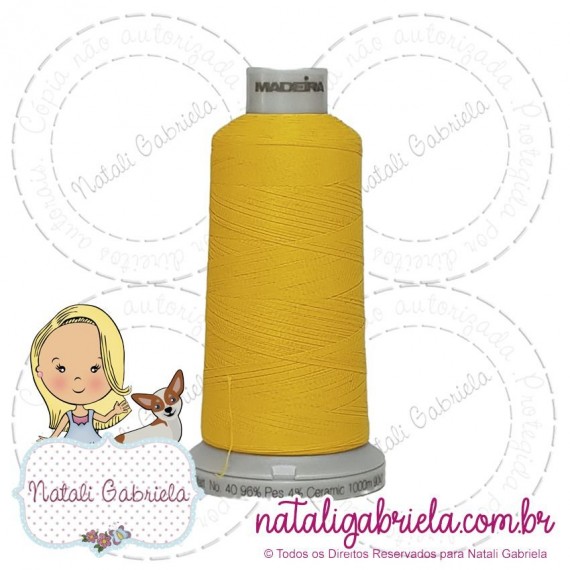 Linha Madeira Fosca 1000 metros AMARELO 7951