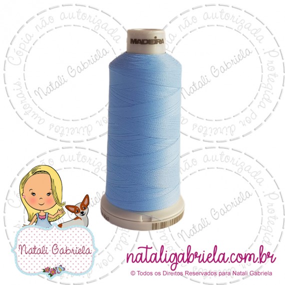 Linha Madeira Fosca 1000 metros AZUL 7147