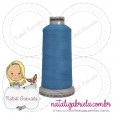 Linha madeira fosca para bordado.