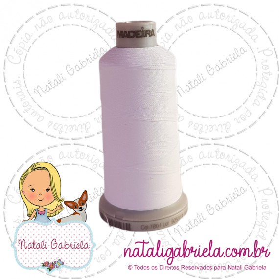 Linha Madeira Fosca 1000 metros BRANCA 7801