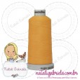 Linha madeira fosca para bordado.