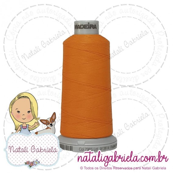 Linha Madeira Fosca 1000 metros LARANJA 7965