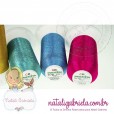 Linha metálica Dourada para bordado