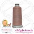 Linha madeira fosca para bordado.