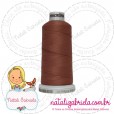 Linha madeira fosca para bordado.