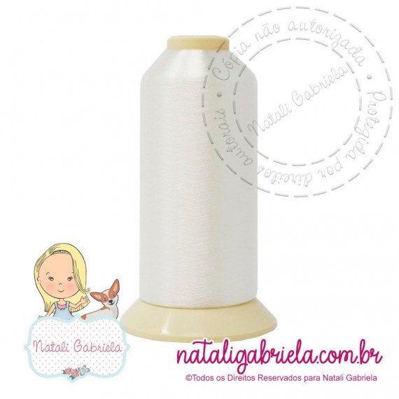 Linha transparente para quilting