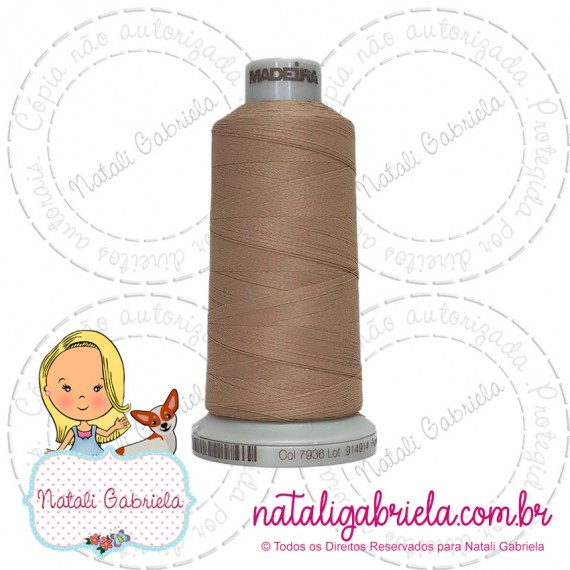 Linha Madeira Fosca 1000 metros NUDE 7936