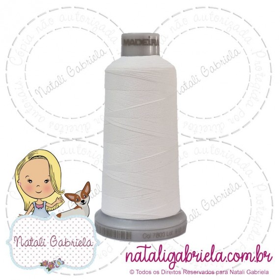 Linha Madeira Fosca 1000 metros 7803 - Off White