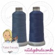 Linha madeira azul jeans fosca para bordado.