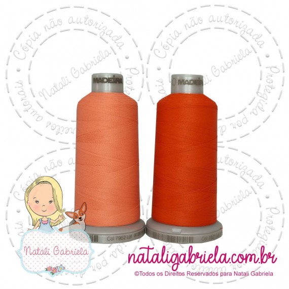 Par Linhas Madeira 1000 metros Coral NG1