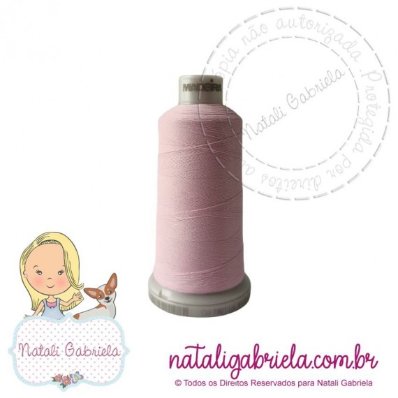 Linha madeira fosca para bordado.