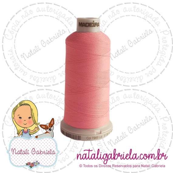 Linha Madeira Fosca 1000 metros ROSA 7948