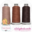 Linha madeira fosca para bordado.