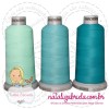 Linha madeira fosca para bordado.